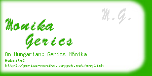 monika gerics business card